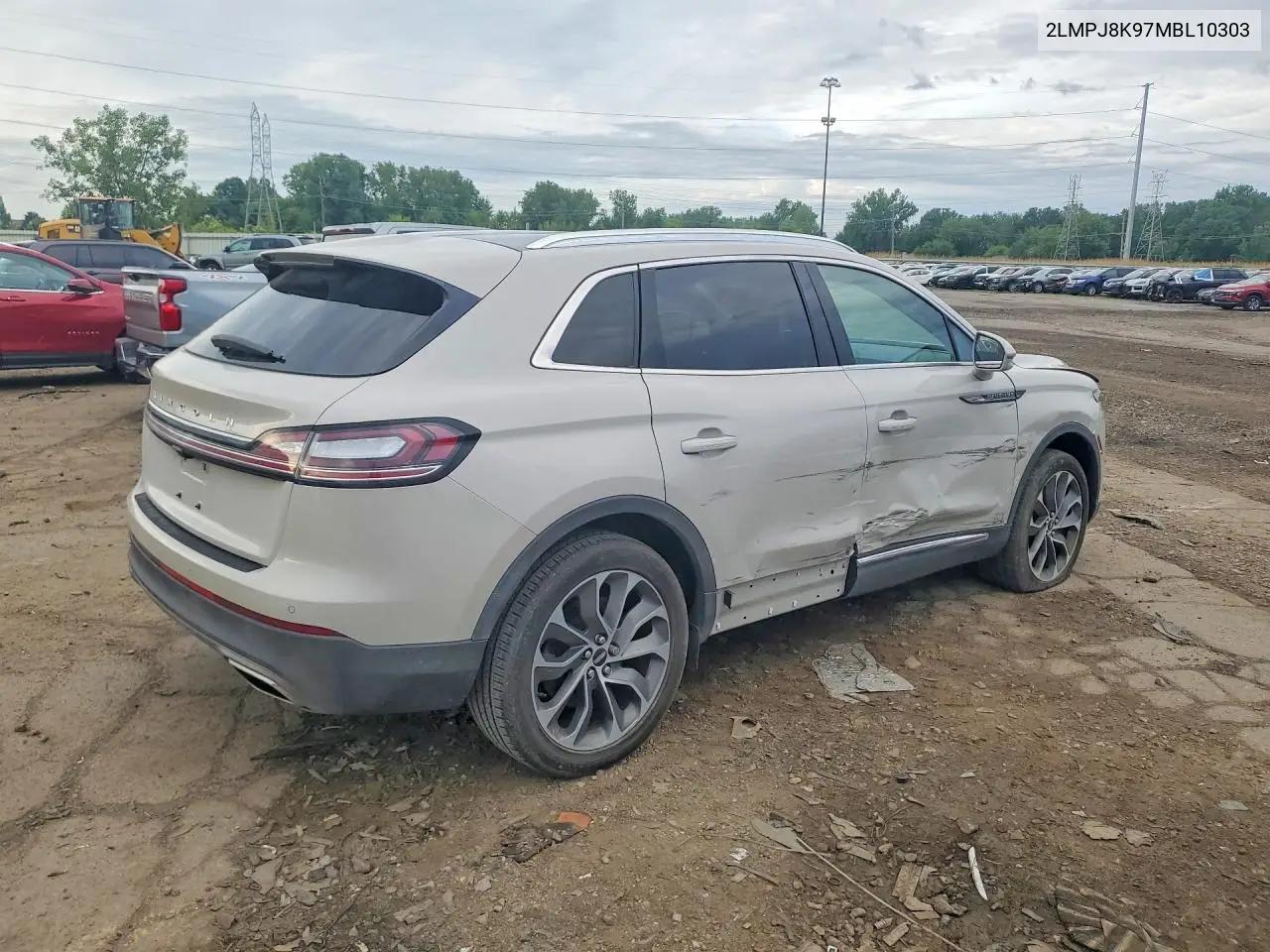 2021 Lincoln Nautilus Reserve VIN: 2LMPJ8K97MBL10303 Lot: 56845646