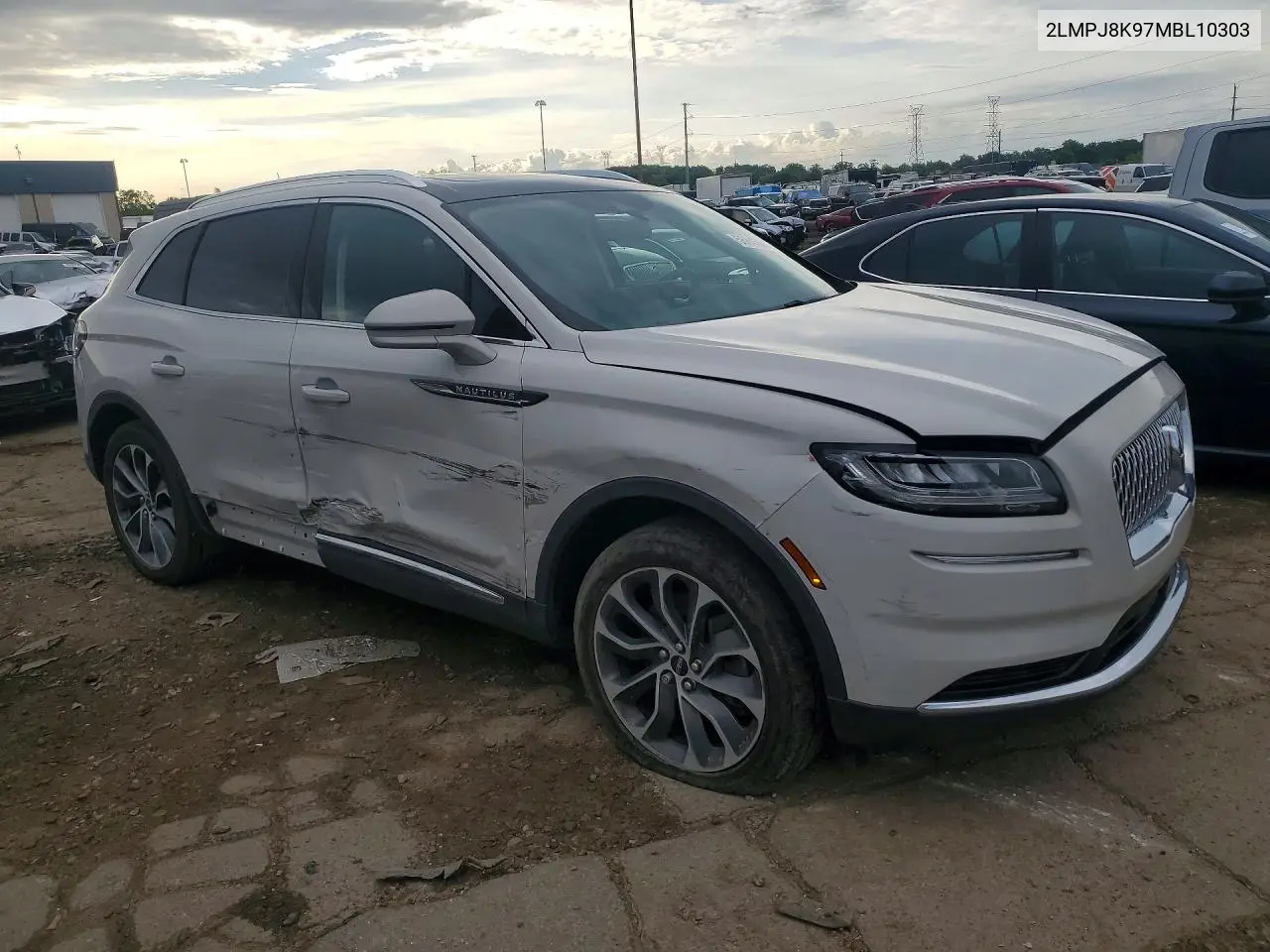 2021 Lincoln Nautilus Reserve VIN: 2LMPJ8K97MBL10303 Lot: 56845646