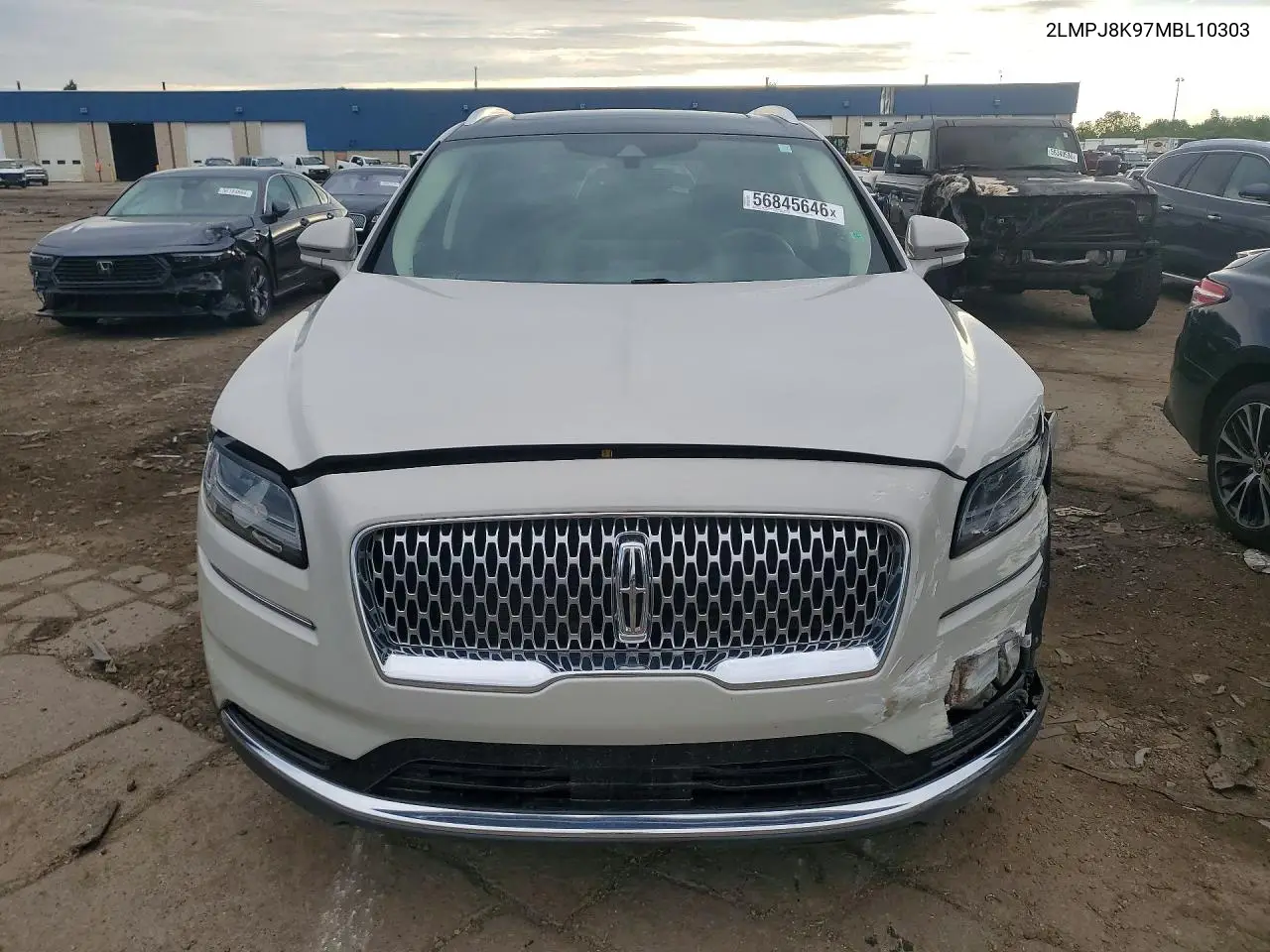2021 Lincoln Nautilus Reserve VIN: 2LMPJ8K97MBL10303 Lot: 56845646