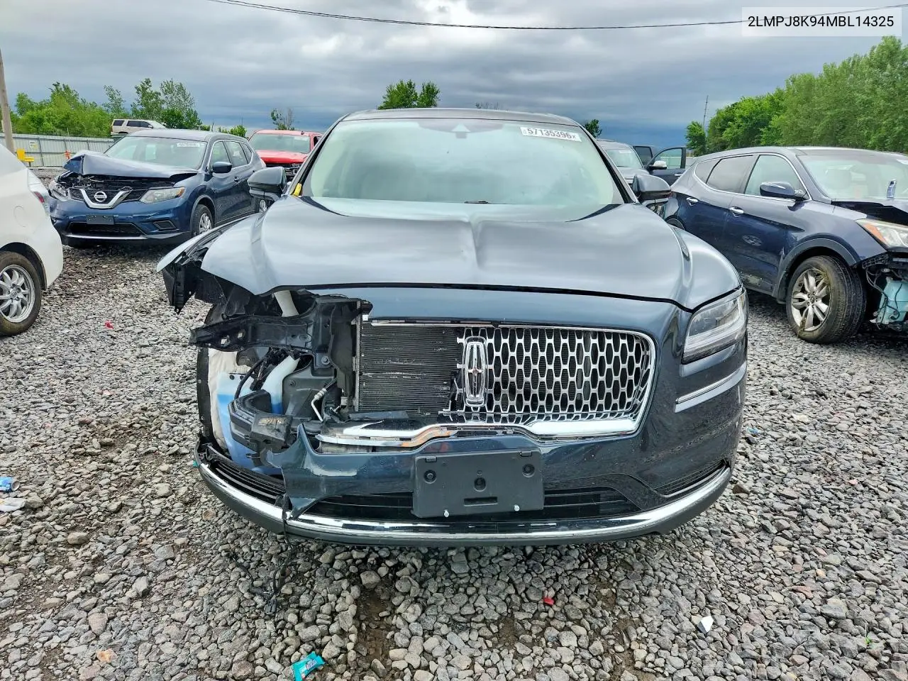 2021 Lincoln Nautilus Reserve VIN: 2LMPJ8K94MBL14325 Lot: 57135396
