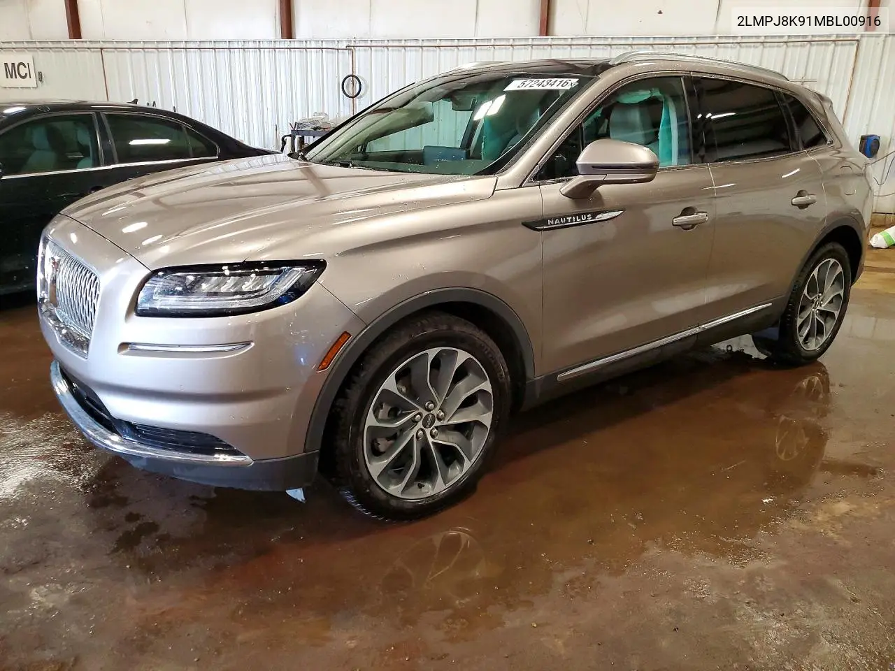 2021 Lincoln Nautilus Reserve VIN: 2LMPJ8K91MBL00916 Lot: 57243416