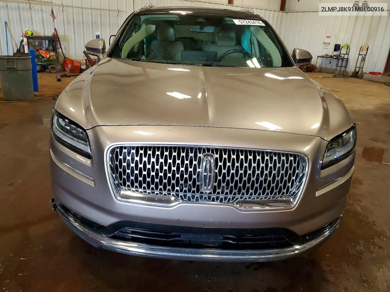 2021 Lincoln Nautilus Reserve VIN: 2LMPJ8K91MBL00916 Lot: 57243416