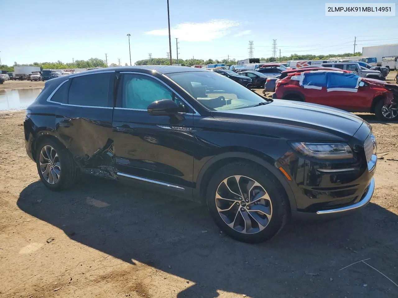 2021 Lincoln Nautilus Reserve VIN: 2LMPJ6K91MBL14951 Lot: 58367996
