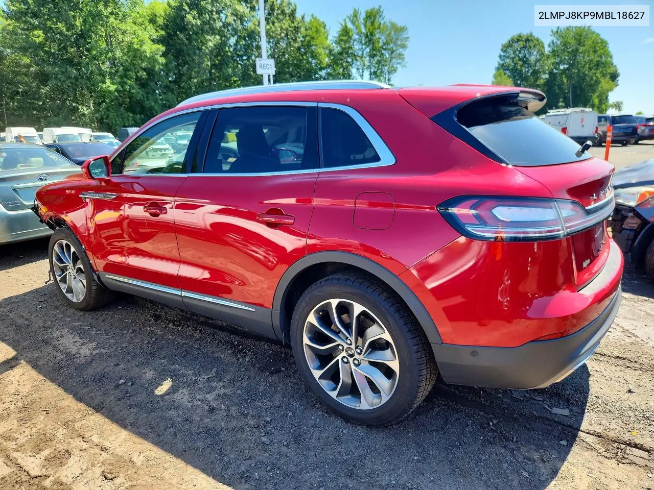 2021 Lincoln Nautilus Reserve VIN: 2LMPJ8KP9MBL18627 Lot: 59282126