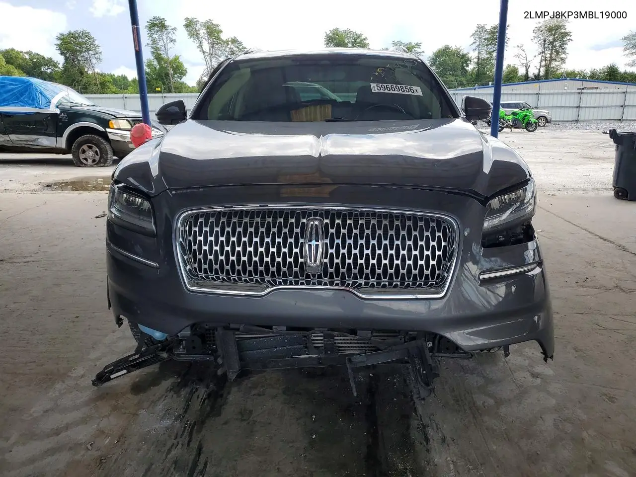 2021 Lincoln Nautilus Reserve VIN: 2LMPJ8KP3MBL19000 Lot: 59669856