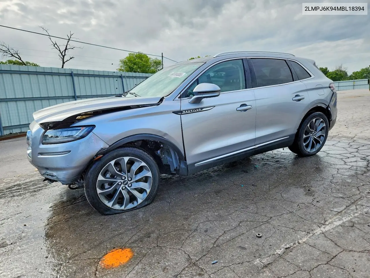 2021 Lincoln Nautilus Reserve VIN: 2LMPJ6K94MBL18394 Lot: 60784006