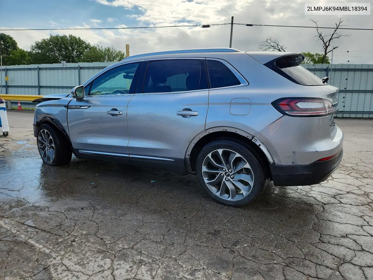 2021 Lincoln Nautilus Reserve VIN: 2LMPJ6K94MBL18394 Lot: 60784006