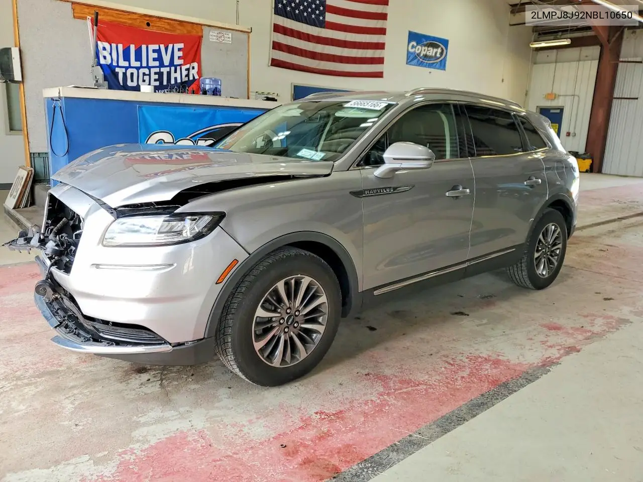2022 Lincoln Nautilus VIN: 2LMPJ8J92NBL10650 Lot: 56665166