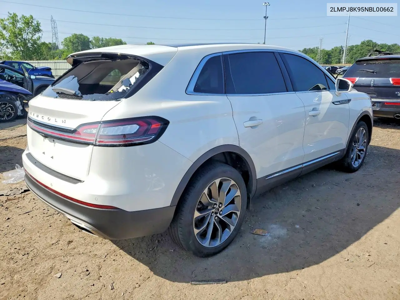 2022 Lincoln Nautilus Reserve VIN: 2LMPJ8K95NBL00662 Lot: 59295356