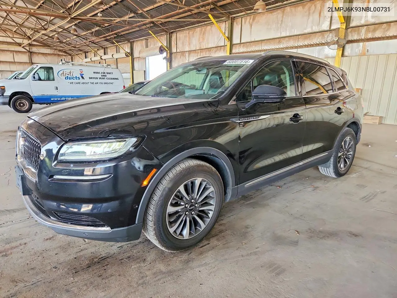 2022 Lincoln Nautilus Reserve VIN: 2LMPJ6K93NBL00731 Lot: 60007516