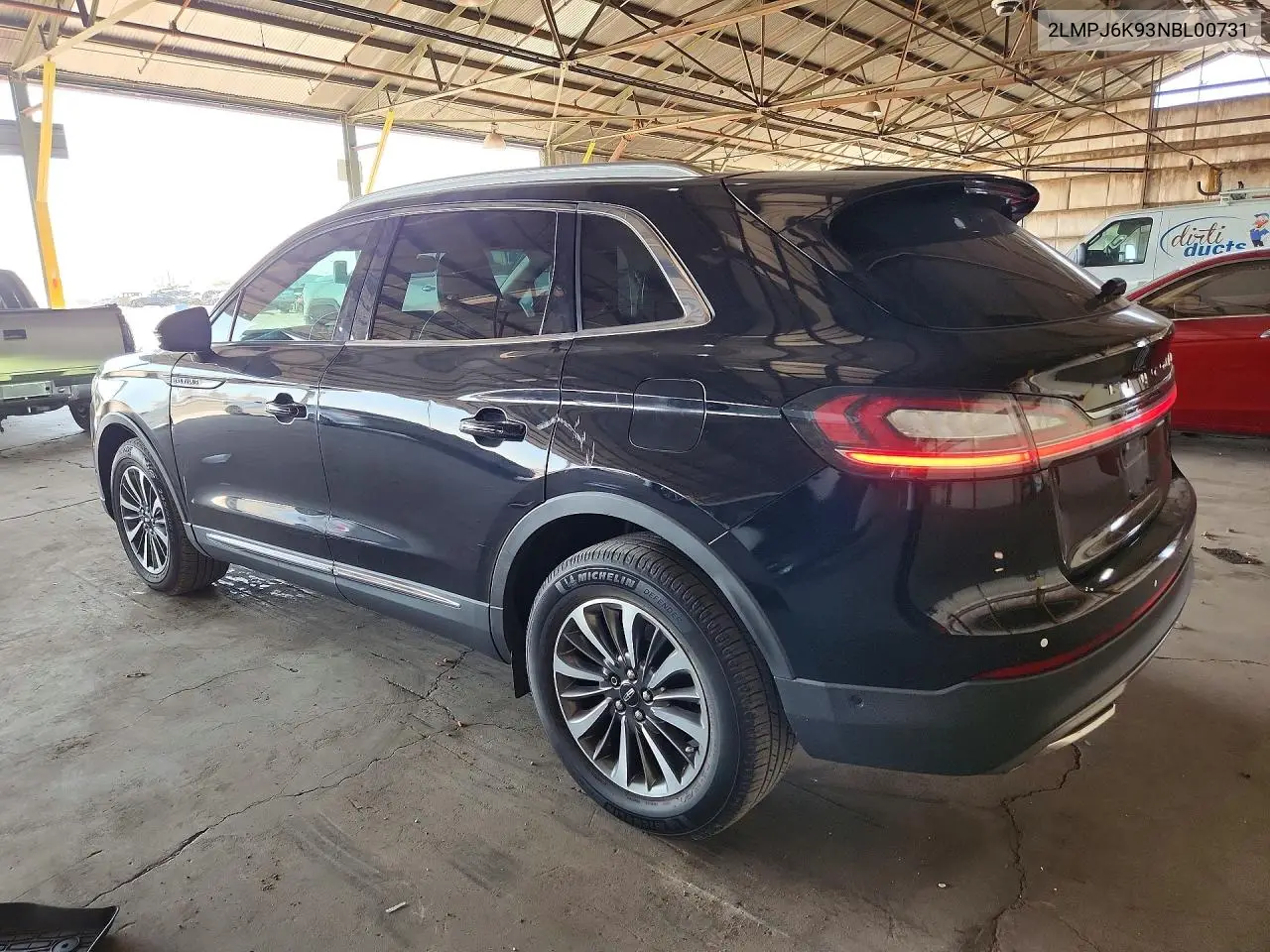 2022 Lincoln Nautilus Reserve VIN: 2LMPJ6K93NBL00731 Lot: 60007516