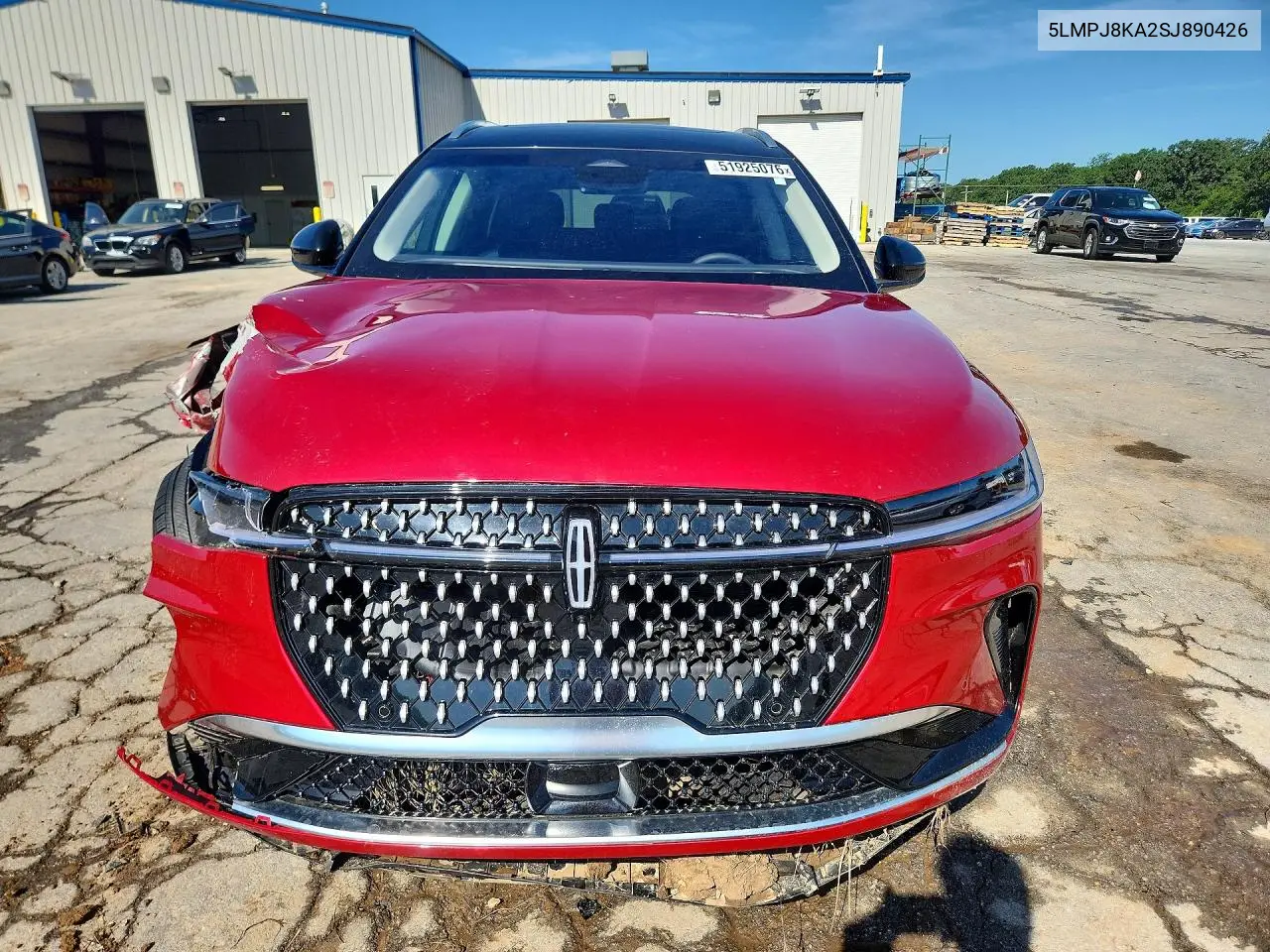 2025 Lincoln Nautilus Reserve VIN: 5LMPJ8KA2SJ890426 Lot: 51925076