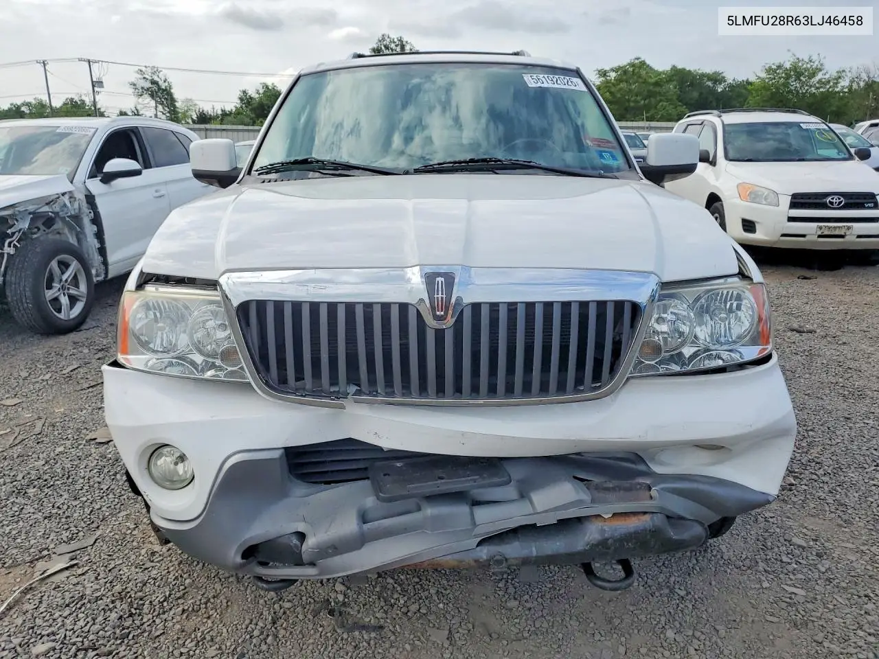 2003 Lincoln Navigator VIN: 5LMFU28R63LJ46458 Lot: 56192026