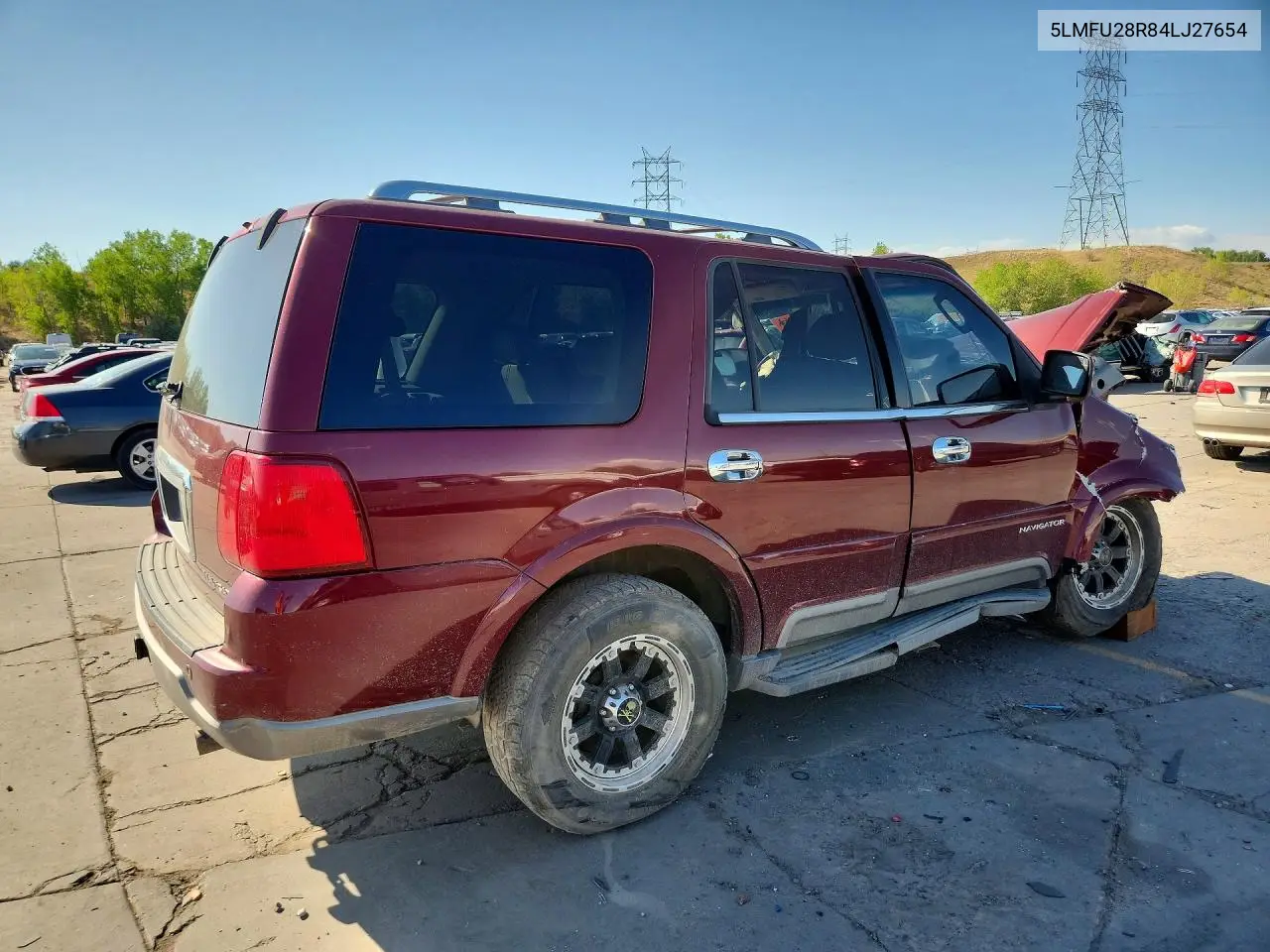 2004 Lincoln Navigator VIN: 5LMFU28R84LJ27654 Lot: 60819496