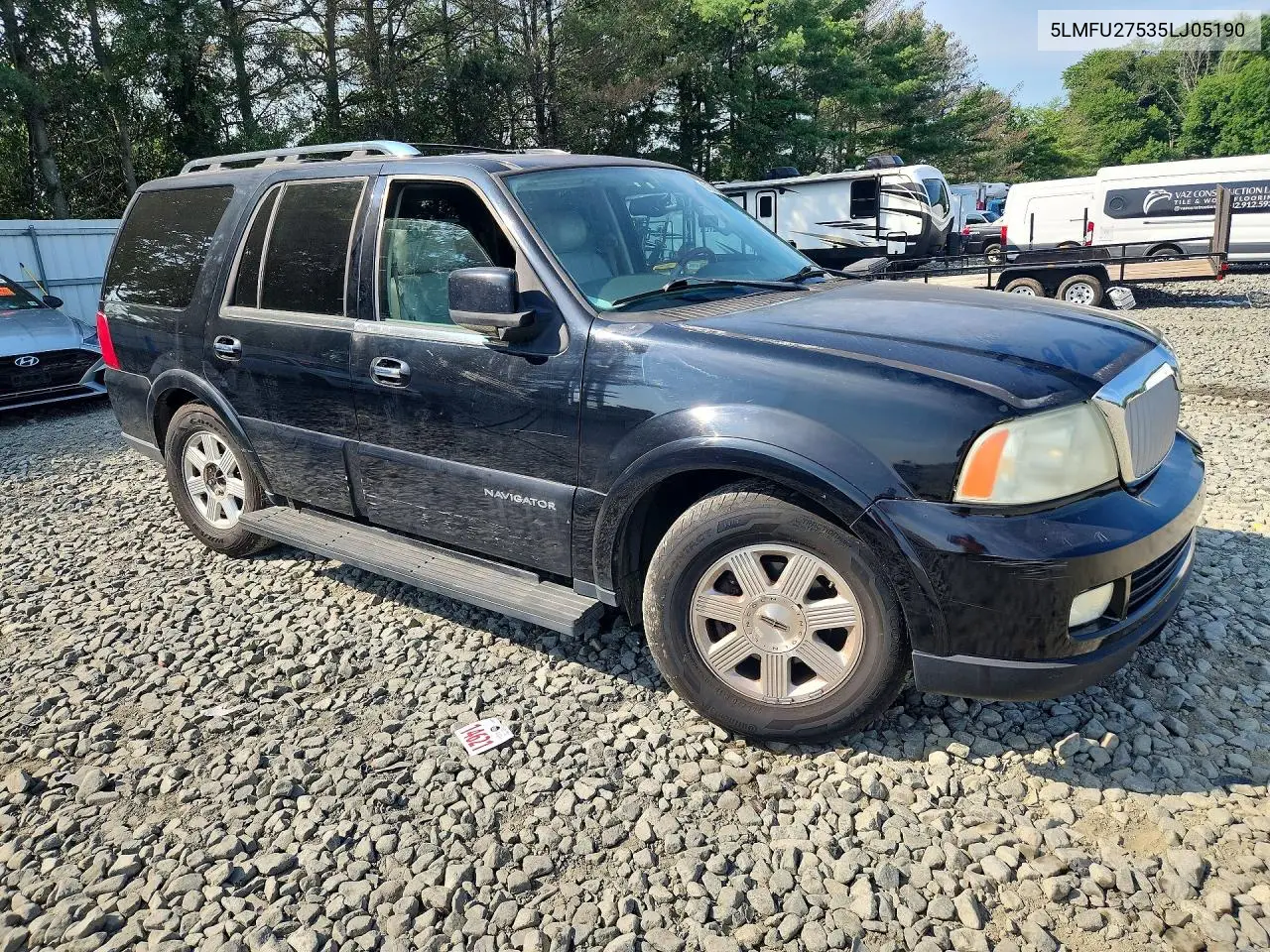 2005 Lincoln Navigator VIN: 5LMFU27535LJ05190 Lot: 61038446