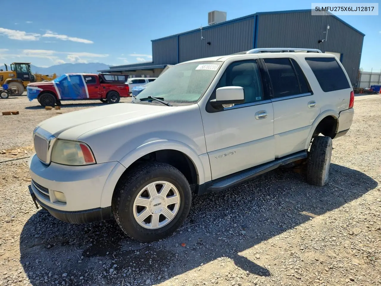 2006 Lincoln Navigator VIN: 5LMFU275X6LJ12817 Lot: 58780286