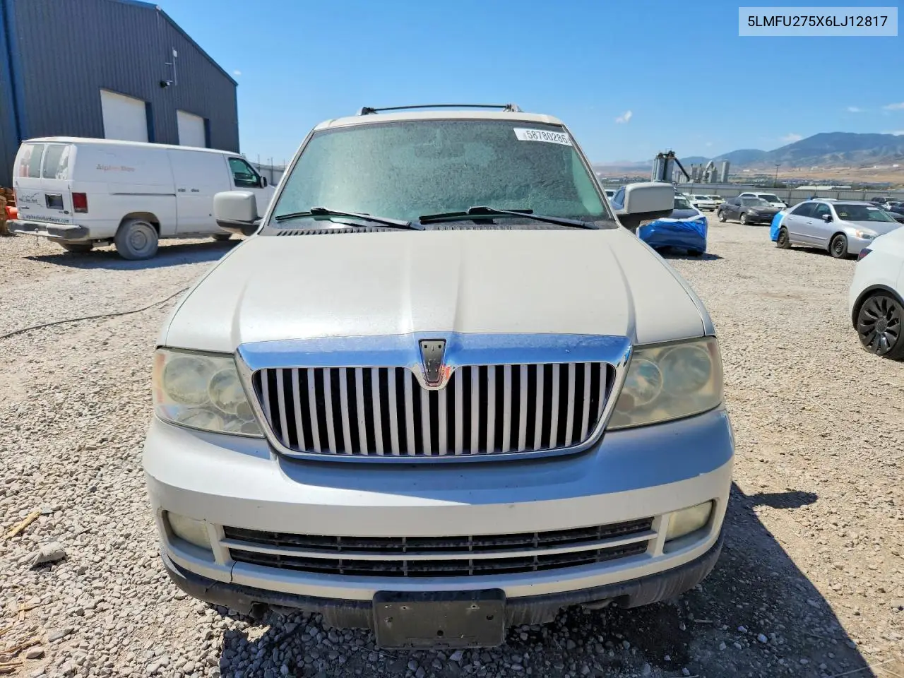 2006 Lincoln Navigator VIN: 5LMFU275X6LJ12817 Lot: 58780286