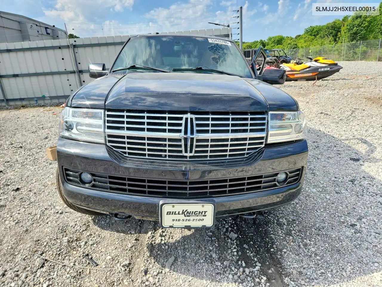 2014 Lincoln Navigator VIN: 5LMJJ2H5XEEL00015 Lot: 53433786