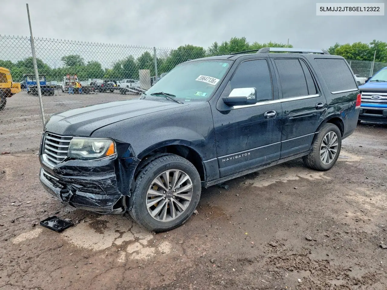 2016 Lincoln Navigator Select VIN: 5LMJJ2JT8GEL12322 Lot: 59647136