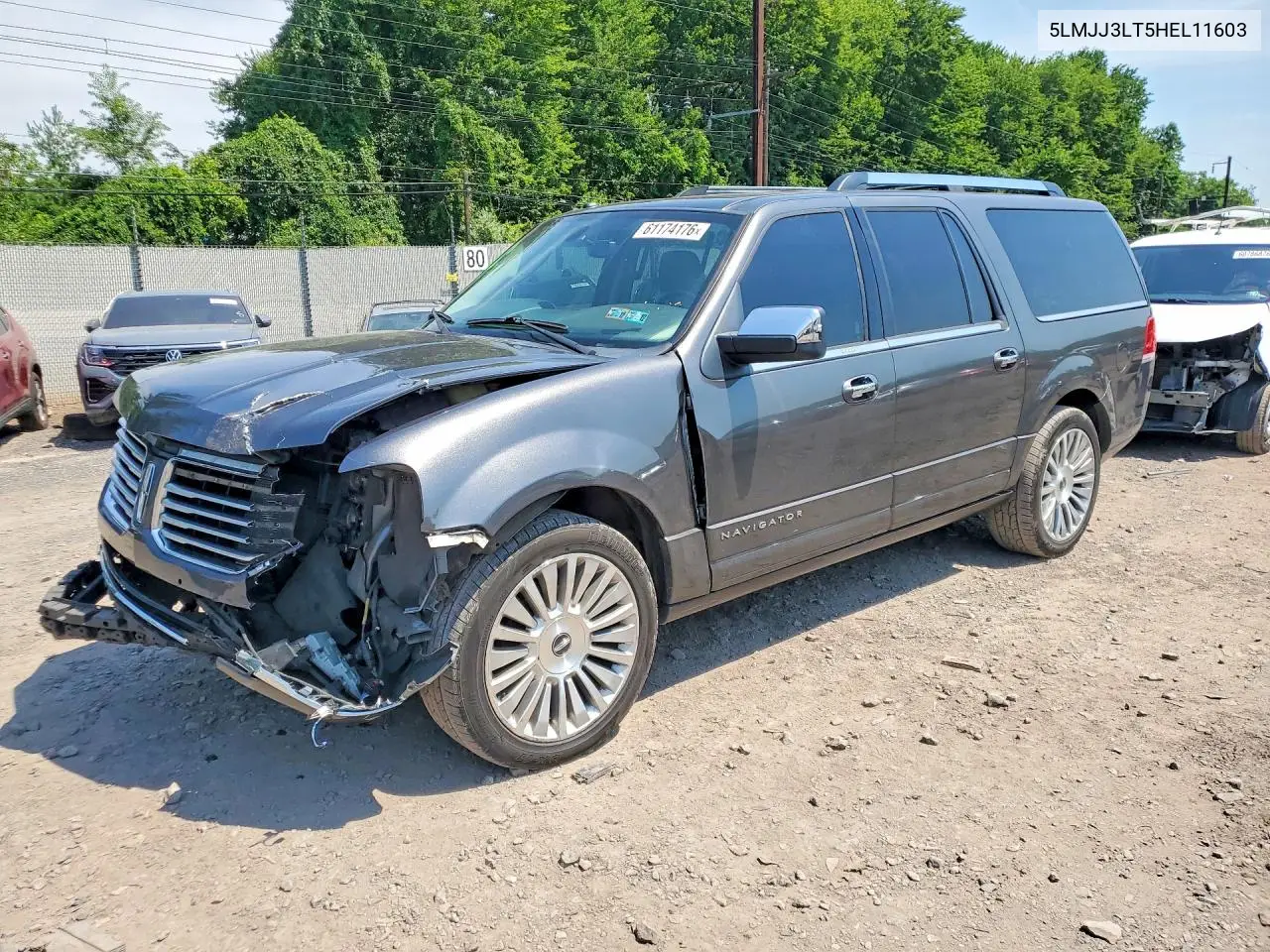 2017 Lincoln Navigator L Reserve VIN: 5LMJJ3LT5HEL11603 Lot: 61174176