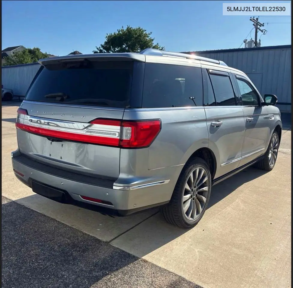 2020 Lincoln Navigator Reserve VIN: 5LMJJ2LT0LEL22530 Lot: 55658996