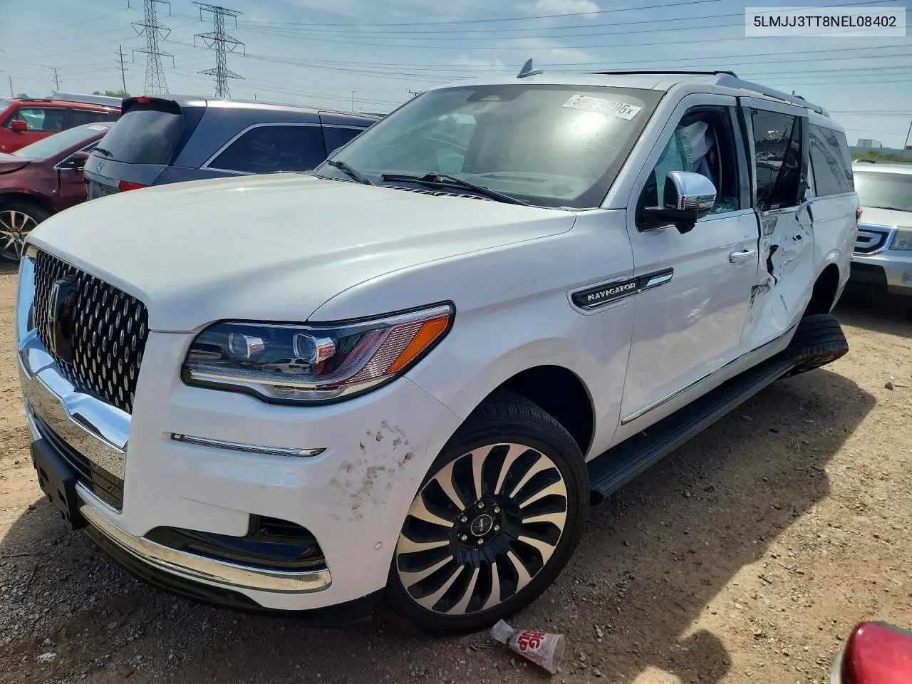 2022 Lincoln Navigator L Black Label VIN: 5LMJJ3TT8NEL08402 Lot: 59155896