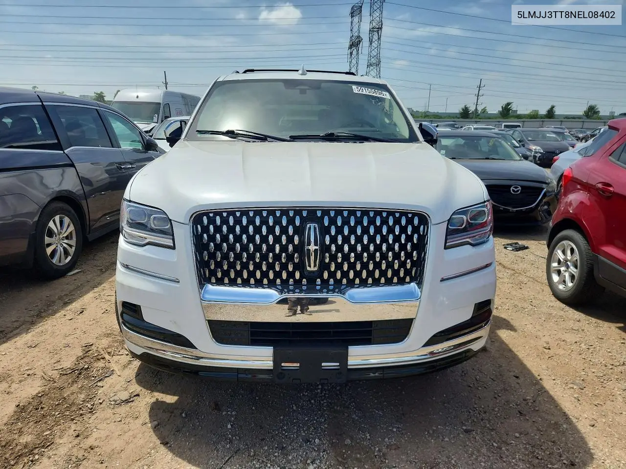2022 Lincoln Navigator L Black Label VIN: 5LMJJ3TT8NEL08402 Lot: 59155896