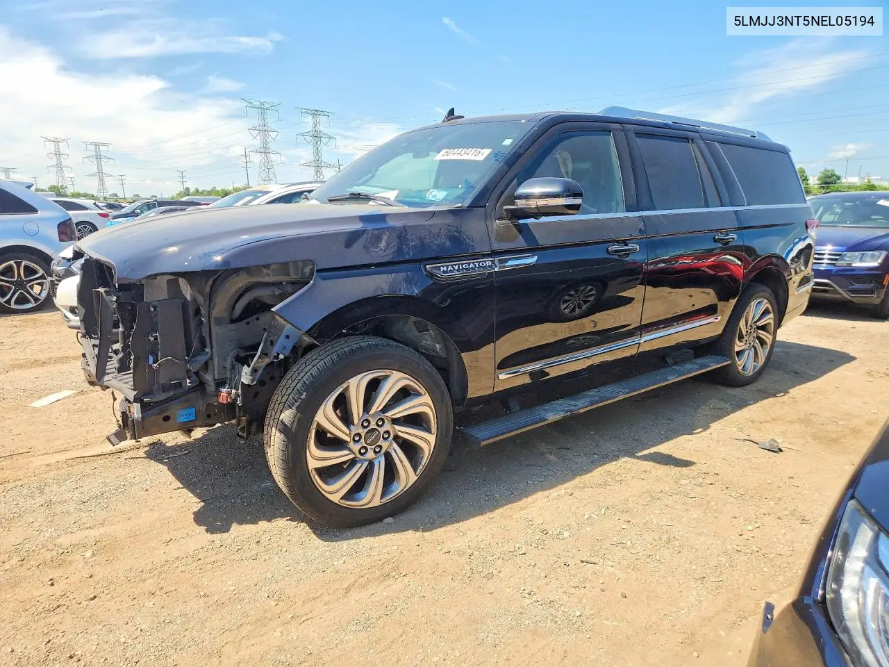 2022 Lincoln Navigator L VIN: 5LMJJ3NT5NEL05194 Lot: 60443416