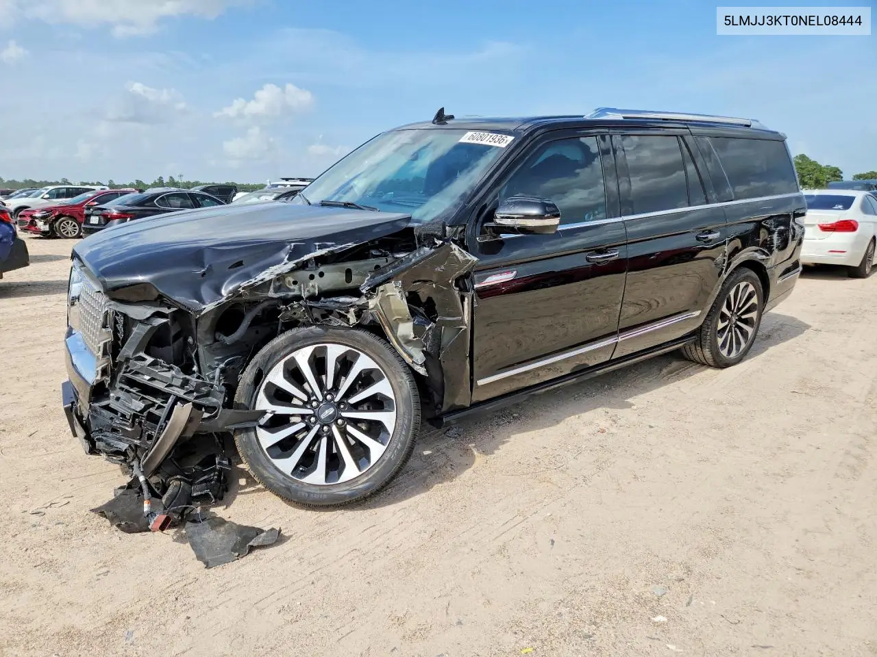 2022 Lincoln Navigator L Reserve VIN: 5LMJJ3KT0NEL08444 Lot: 60801936