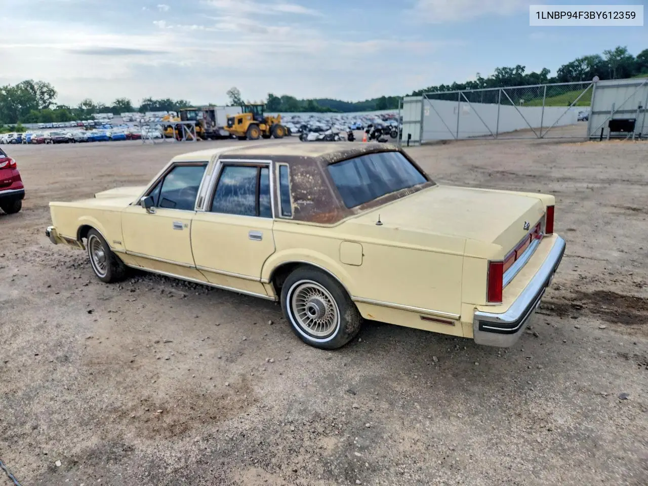 1981 Lincoln Town Car VIN: 1LNBP94F3BY612359 Lot: 60298446