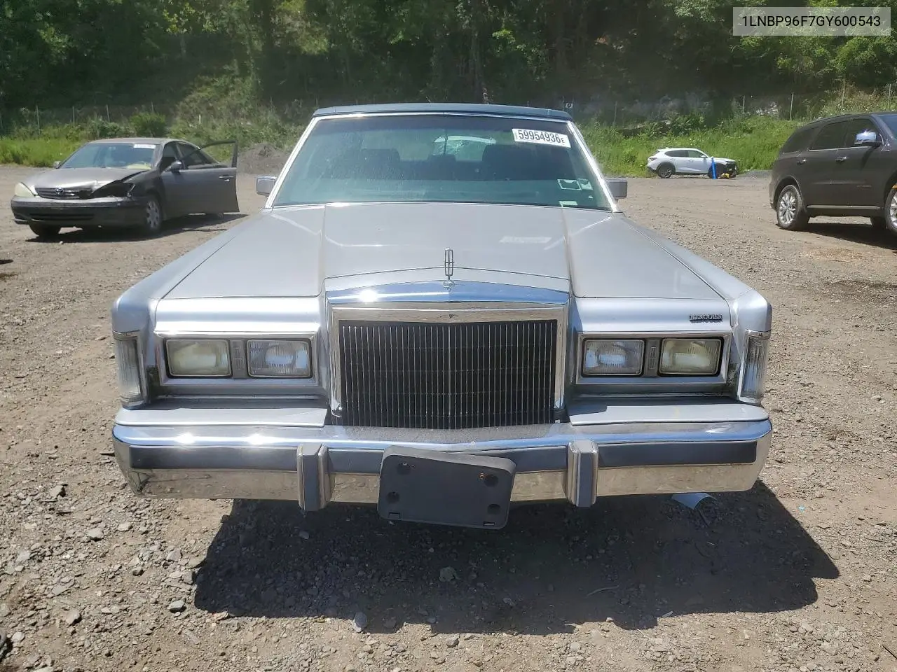 1986 Lincoln Town Car VIN: 1LNBP96F7GY600543 Lot: 59954936