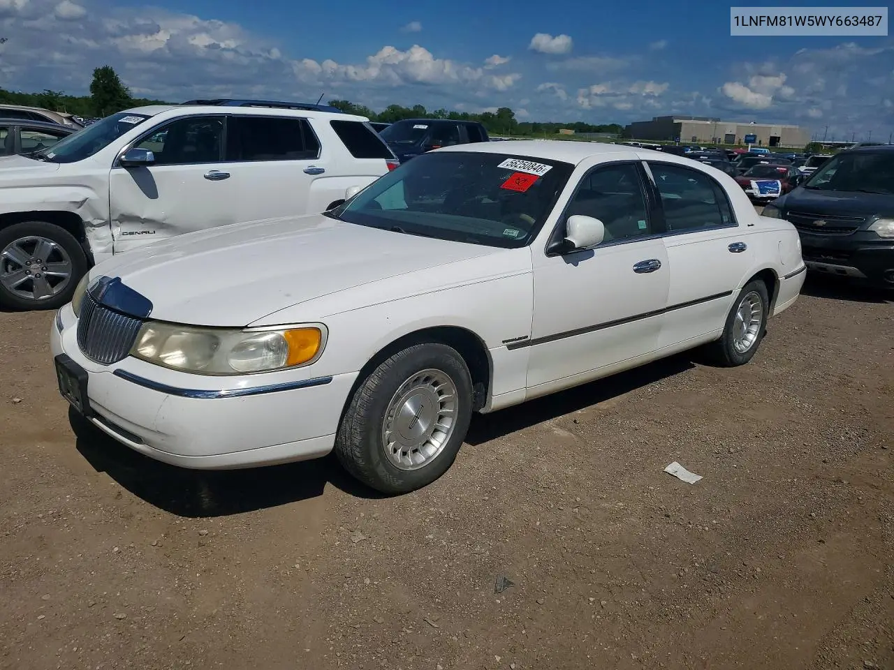 1998 Lincoln Town Car Executive VIN: 1LNFM81W5WY663487 Lot: 56250846