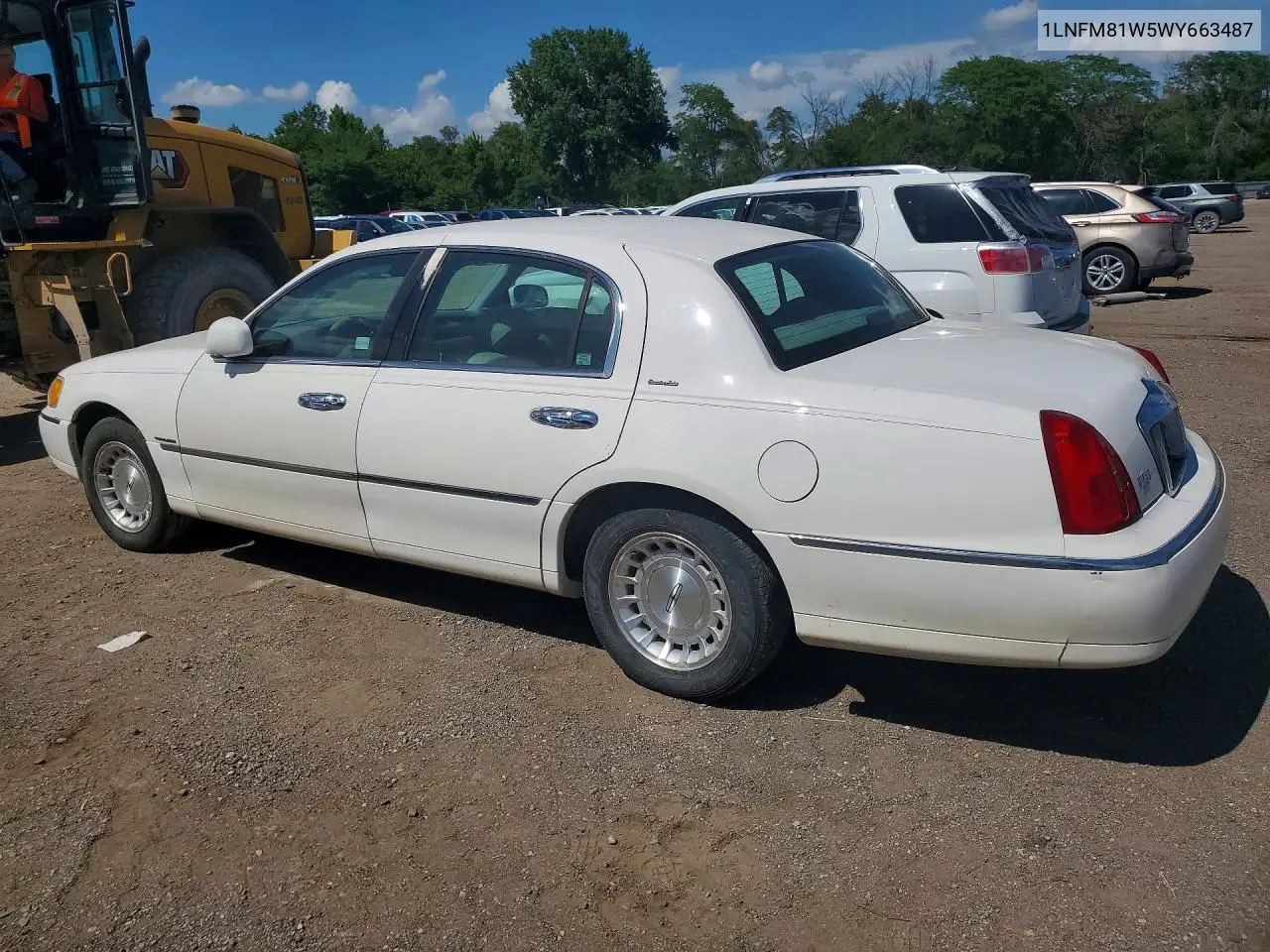 1998 Lincoln Town Car Executive VIN: 1LNFM81W5WY663487 Lot: 56250846