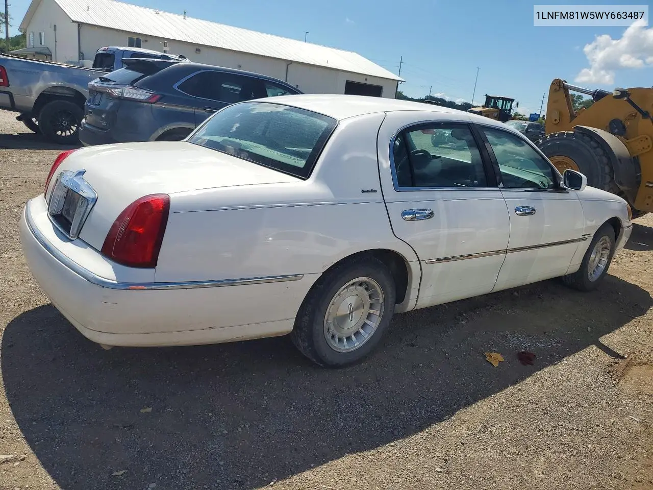 1998 Lincoln Town Car Executive VIN: 1LNFM81W5WY663487 Lot: 56250846