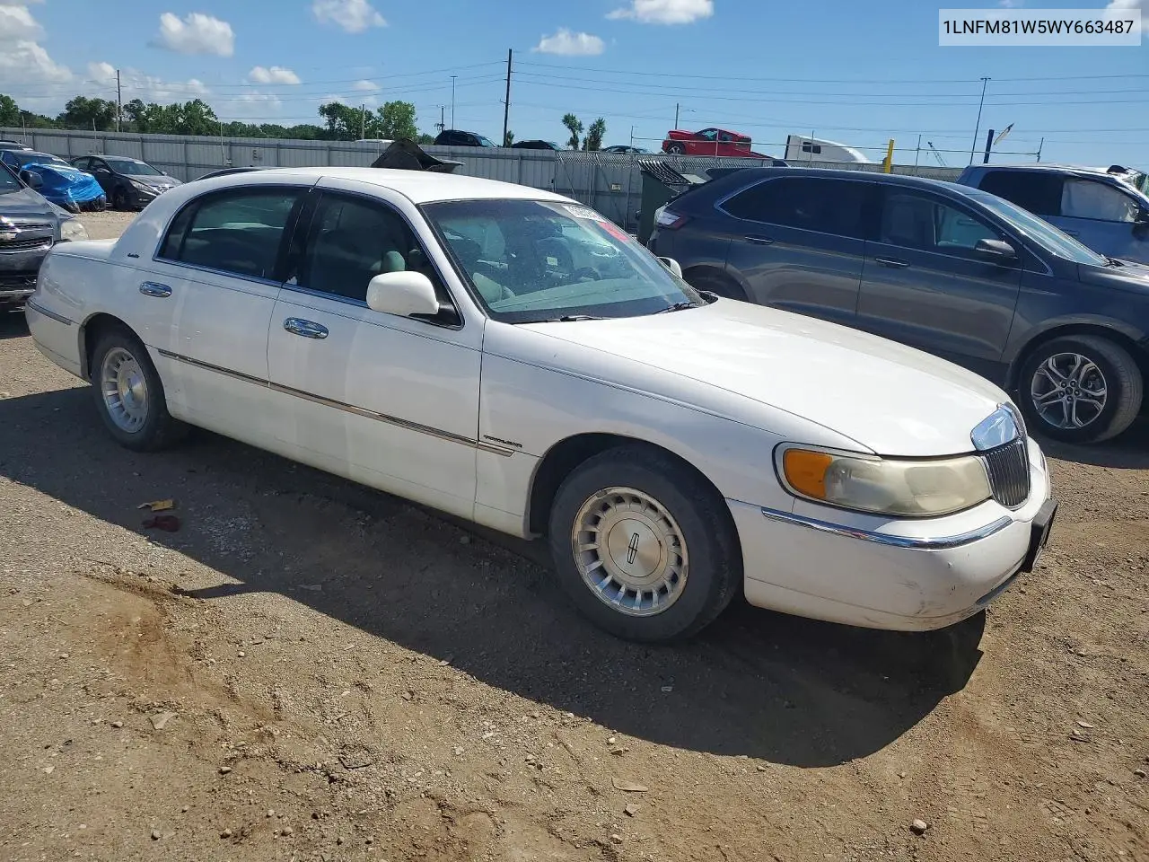 1998 Lincoln Town Car Executive VIN: 1LNFM81W5WY663487 Lot: 56250846