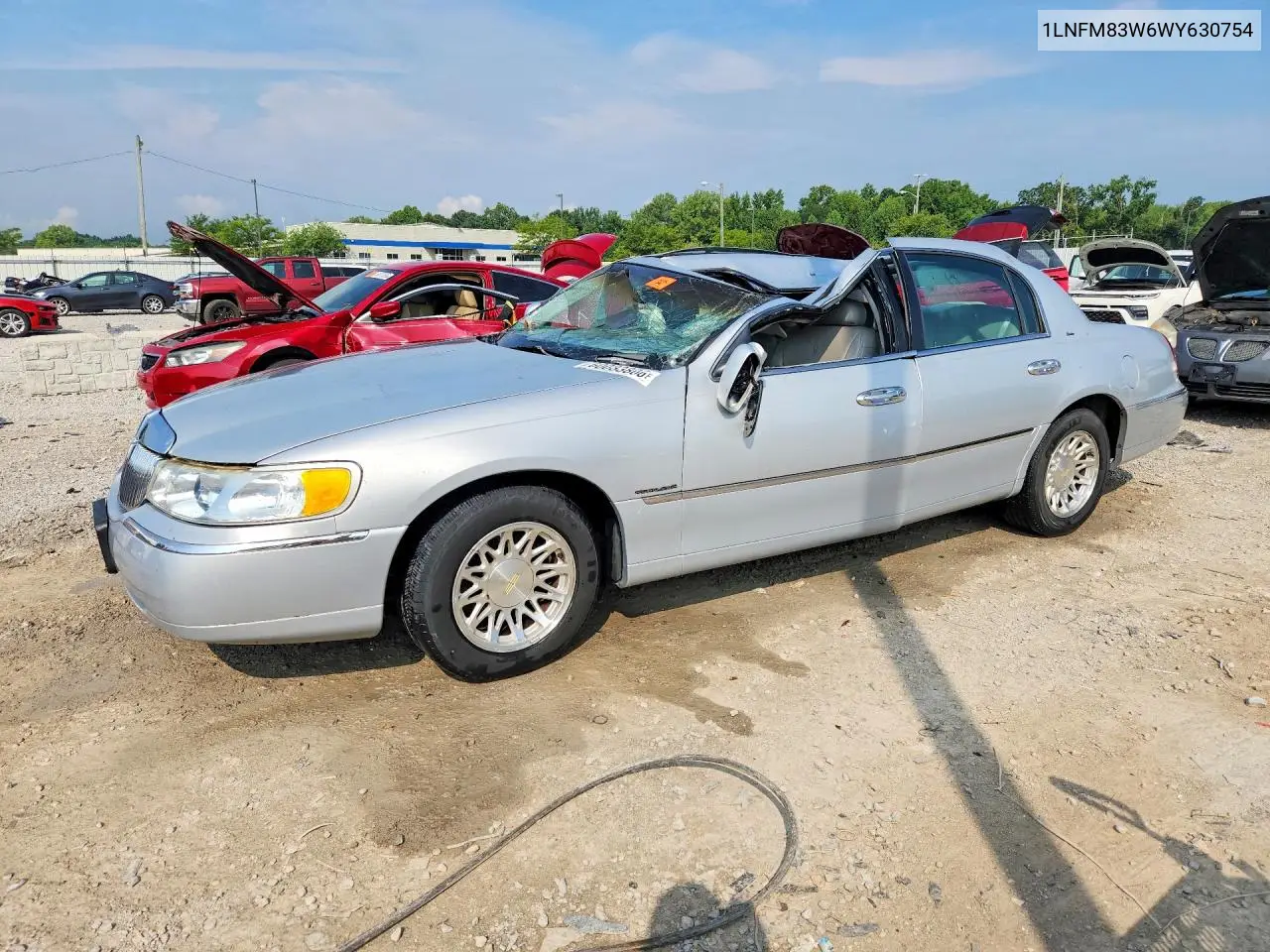 1998 Lincoln Town Car Cartier VIN: 1LNFM83W6WY630754 Lot: 60033806
