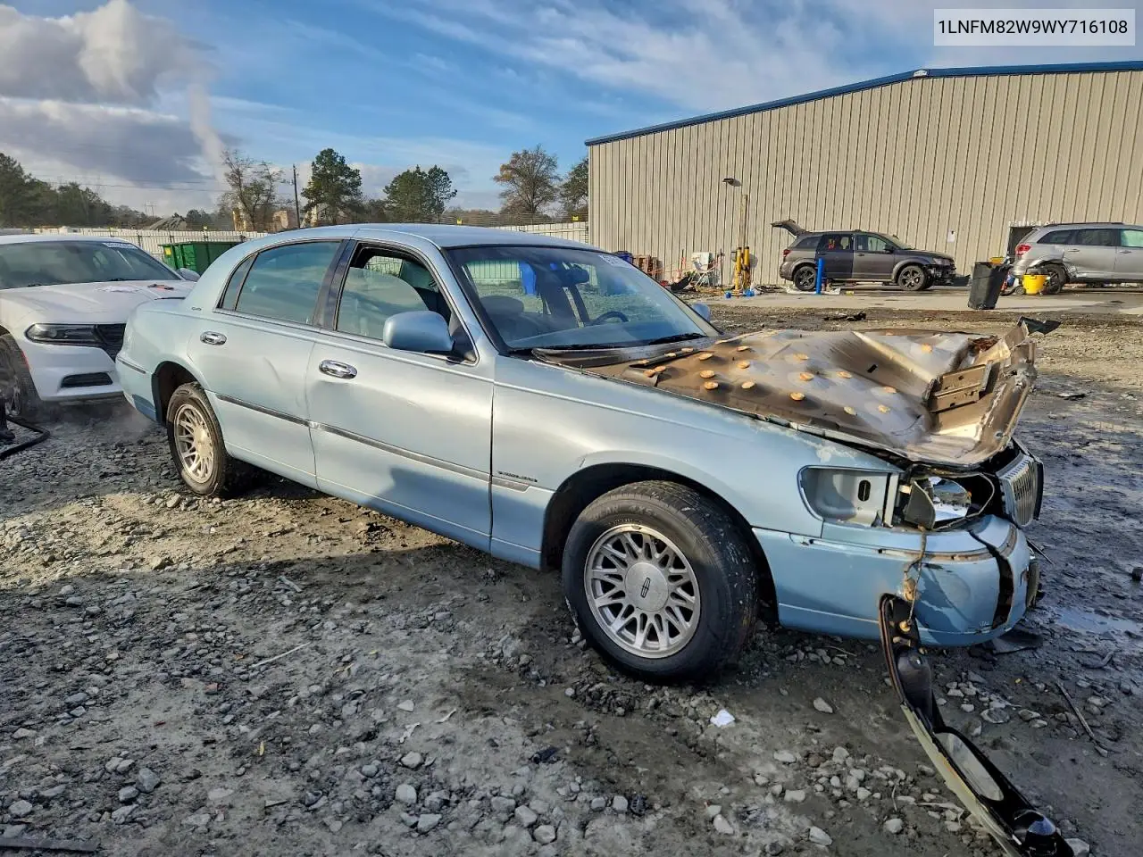 1LNFM82W9WY716108 1998 Lincoln Town Car Signature