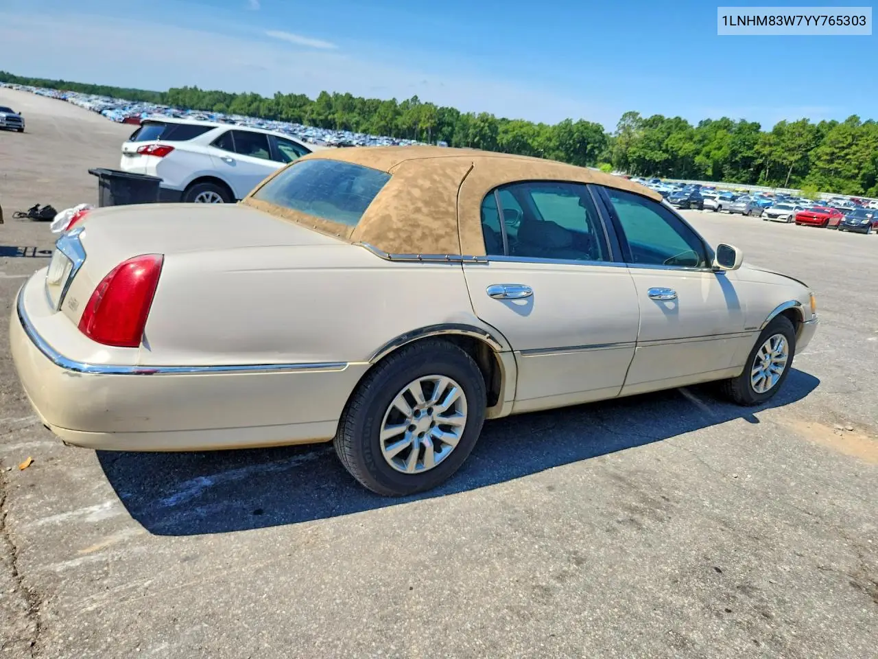 2000 Lincoln Town Car Cartier VIN: 1LNHM83W7YY765303 Lot: 60305716