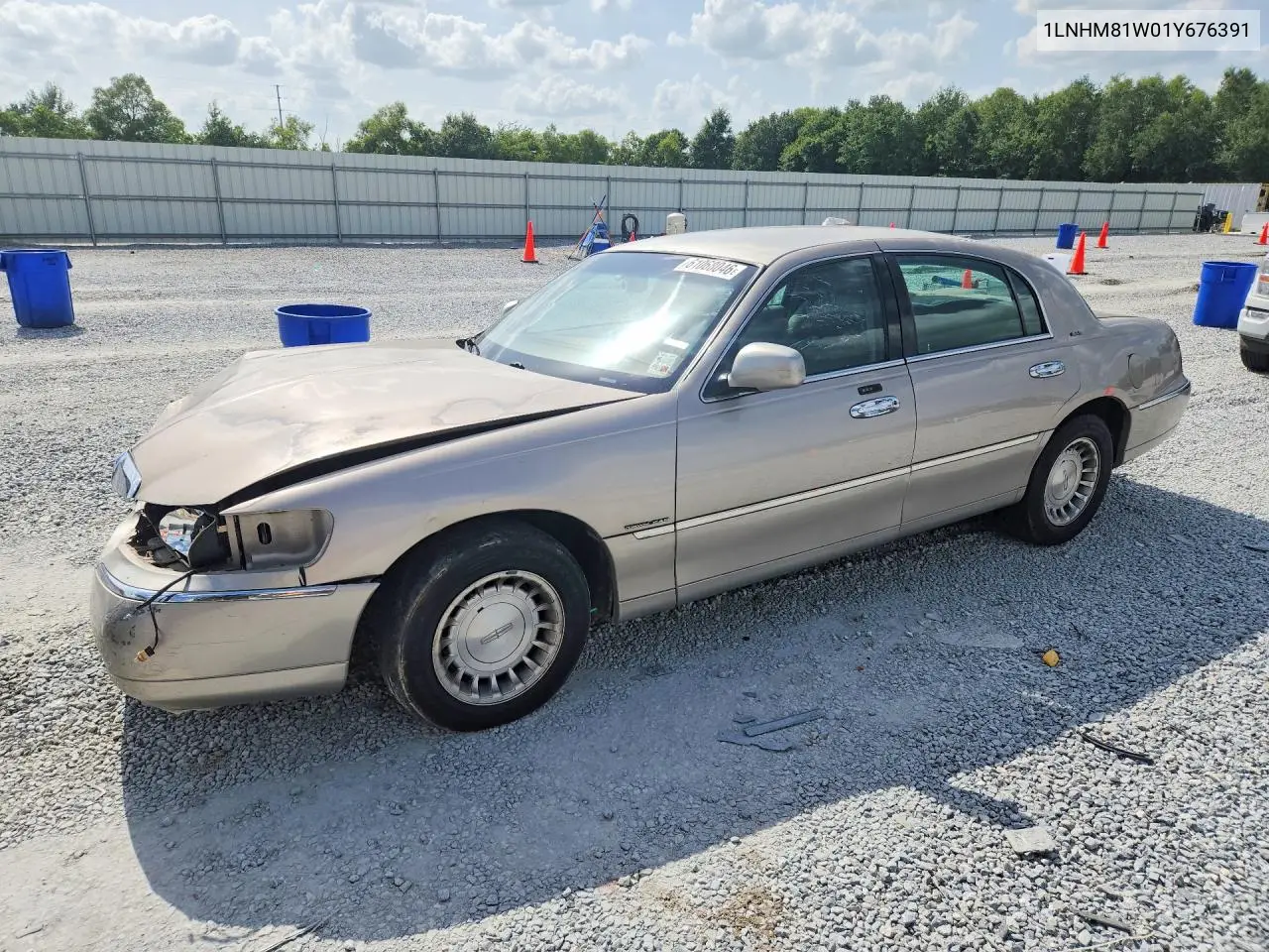 2001 Lincoln Town Car Executive VIN: 1LNHM81W01Y676391 Lot: 61068046