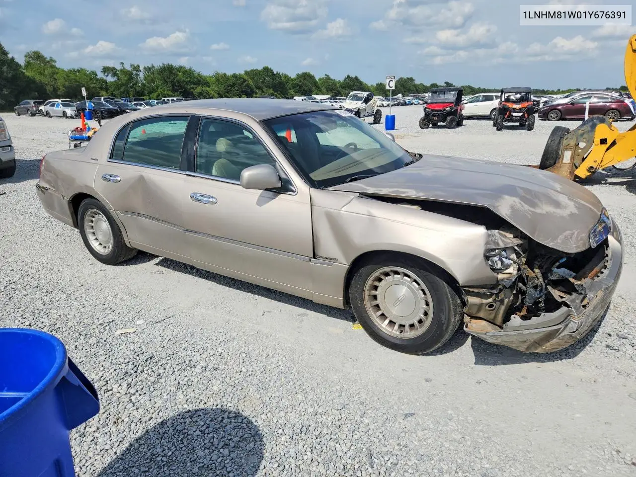 2001 Lincoln Town Car Executive VIN: 1LNHM81W01Y676391 Lot: 61068046