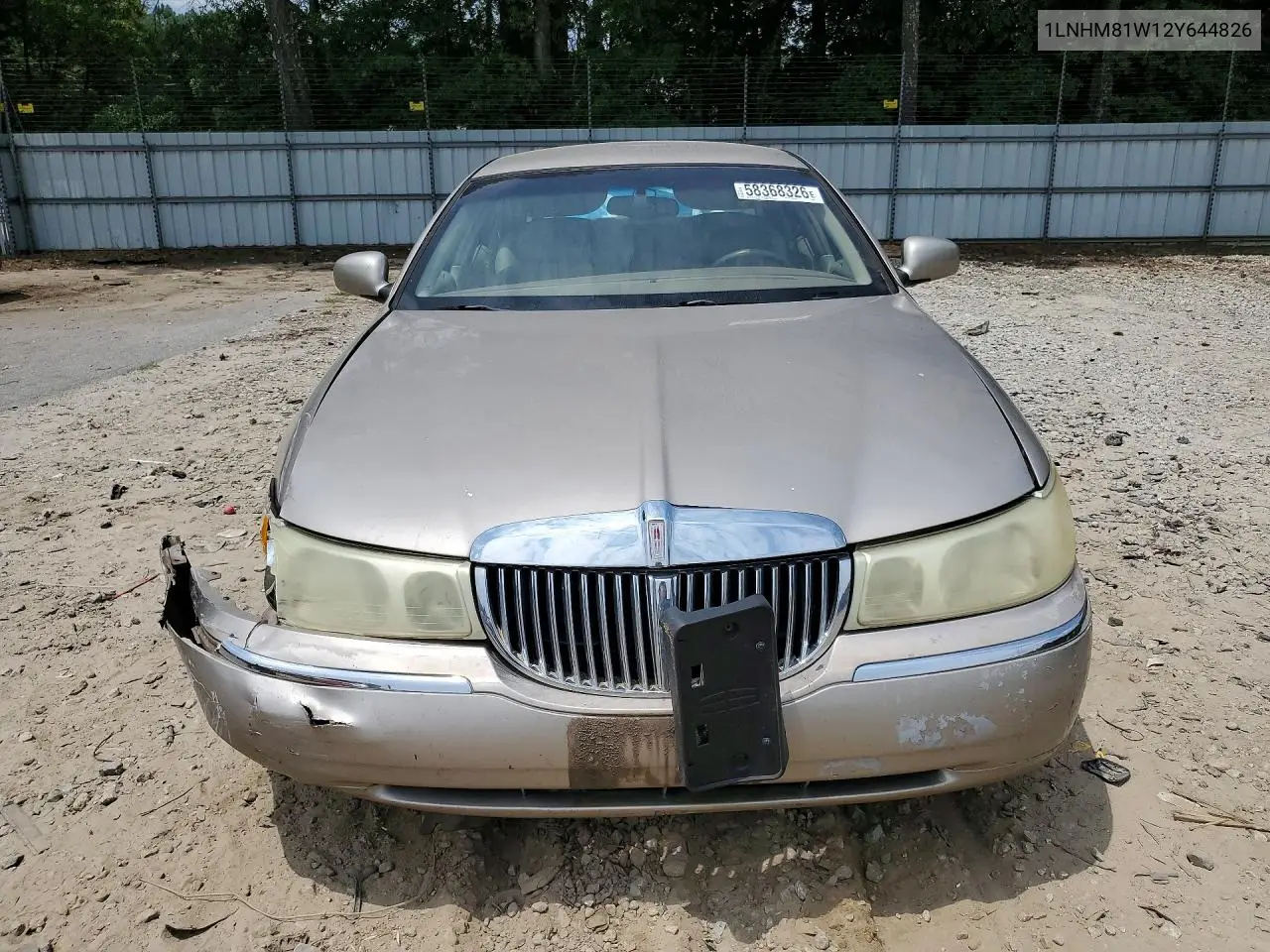 2002 Lincoln Town Car Executive VIN: 1LNHM81W12Y644826 Lot: 58368326