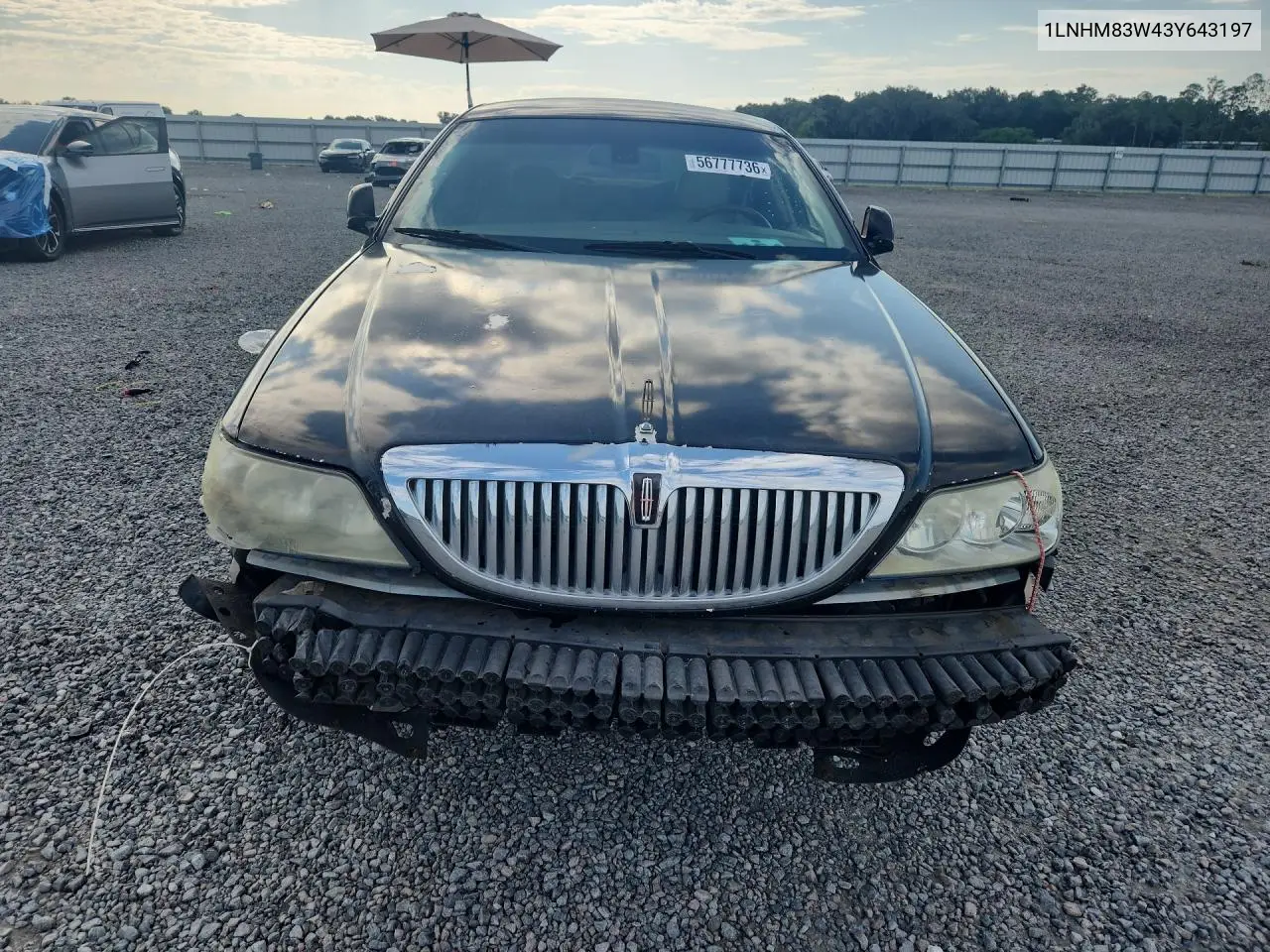 2003 Lincoln Town Car Cartier VIN: 1LNHM83W43Y643197 Lot: 56777736