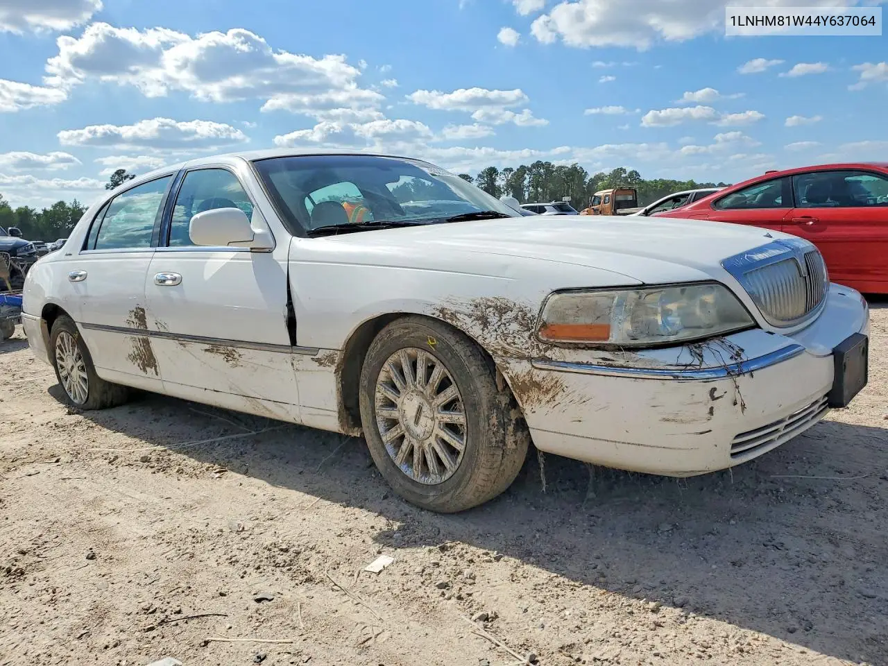2004 Lincoln Town Car VIN: 1LNHM81W44Y637064 Lot: 53235996
