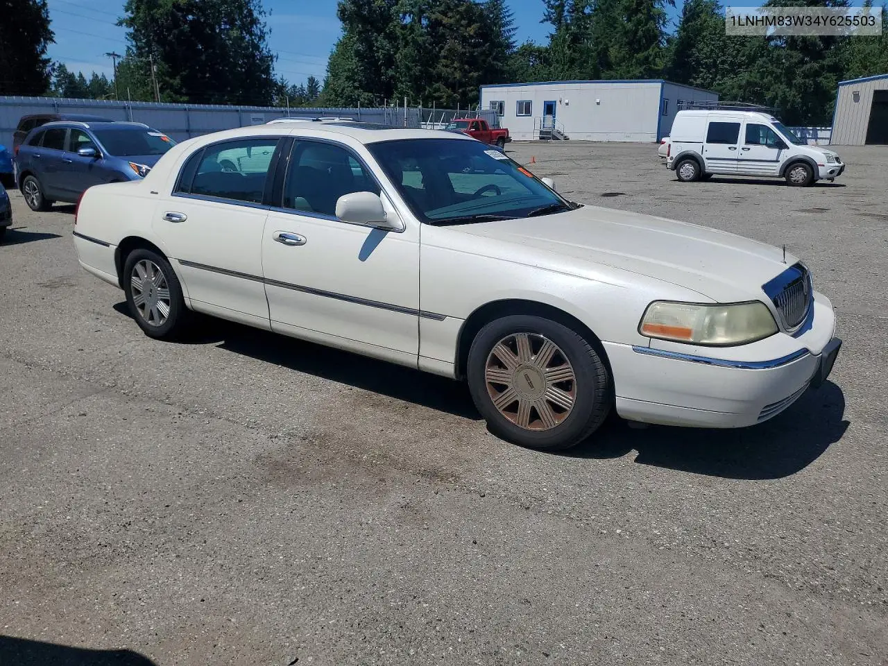 2004 Lincoln Town Car Ultimate VIN: 1LNHM83W34Y625503 Lot: 55893236