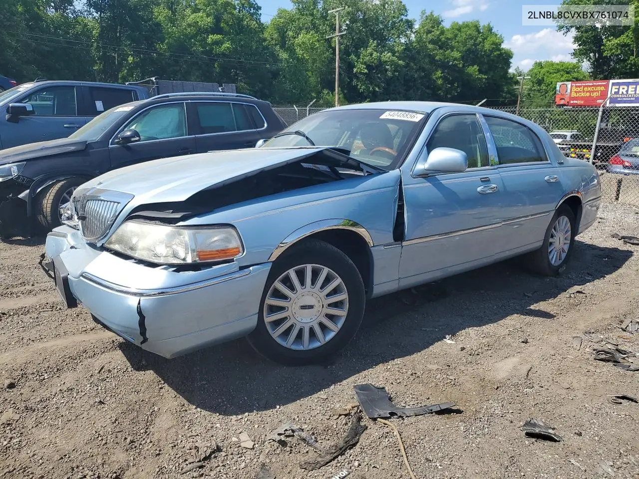 2011 Lincoln Town Car Signature Limited VIN: 2LNBL8CVXBX761074 Lot: 54048856