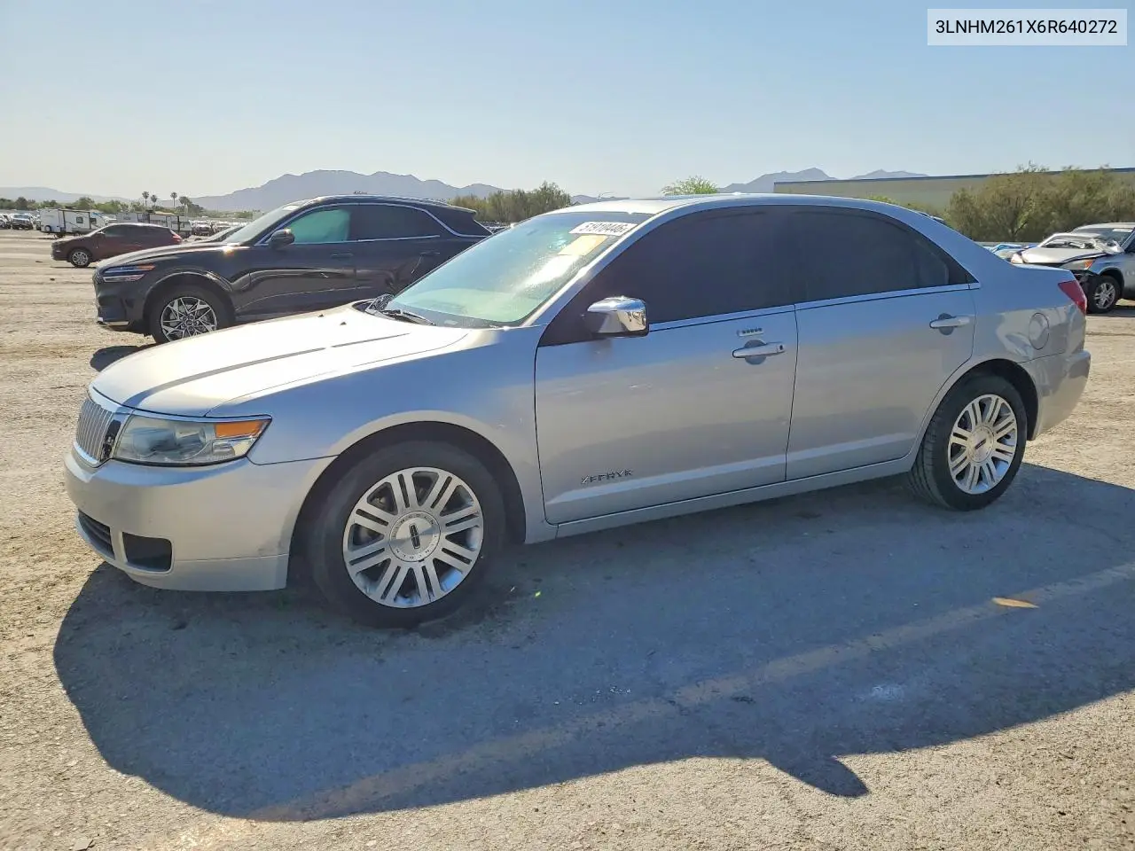 2006 Lincoln Zephyr VIN: 3LNHM261X6R640272 Lot: 51910446