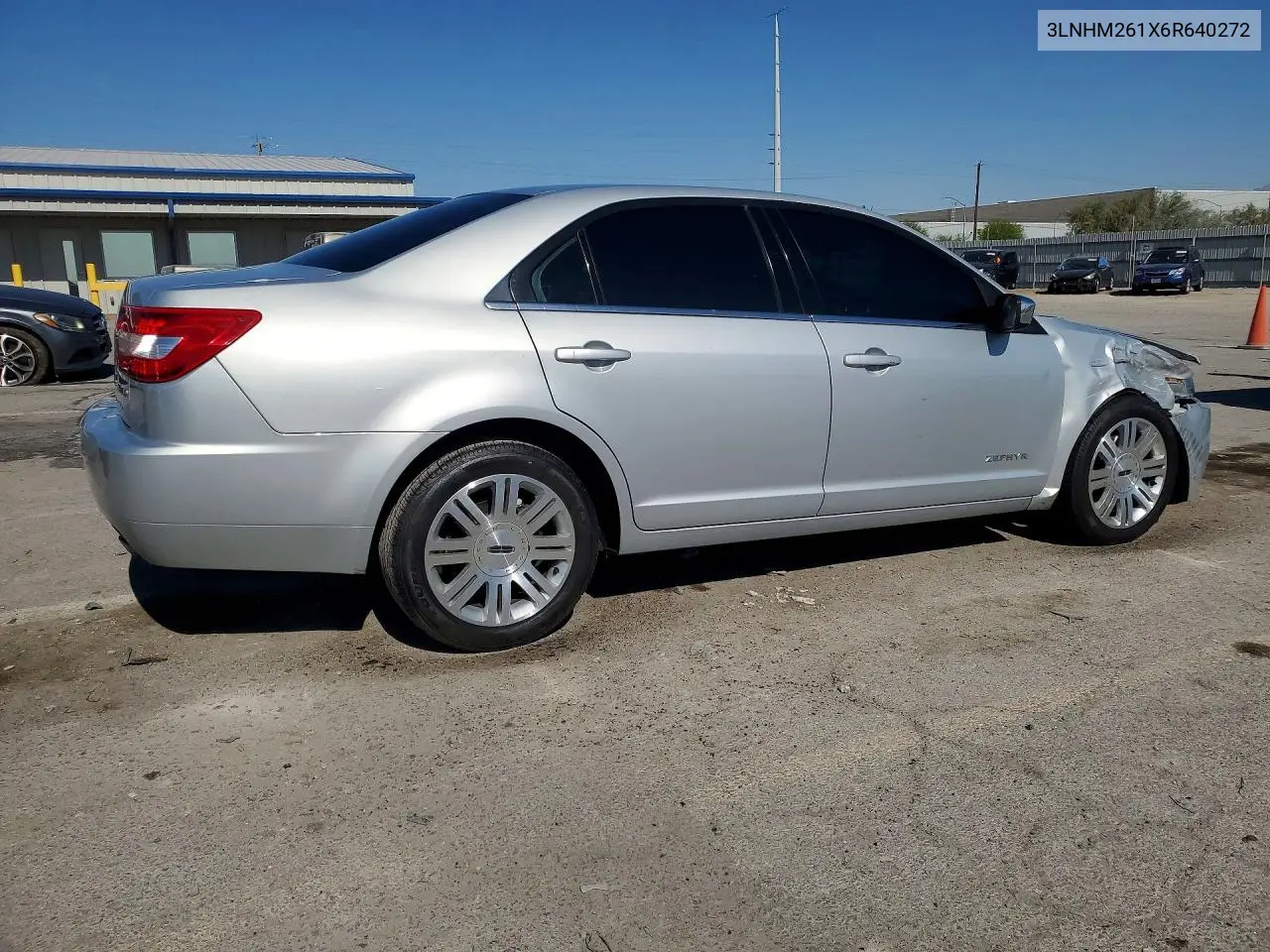 2006 Lincoln Zephyr VIN: 3LNHM261X6R640272 Lot: 51910446