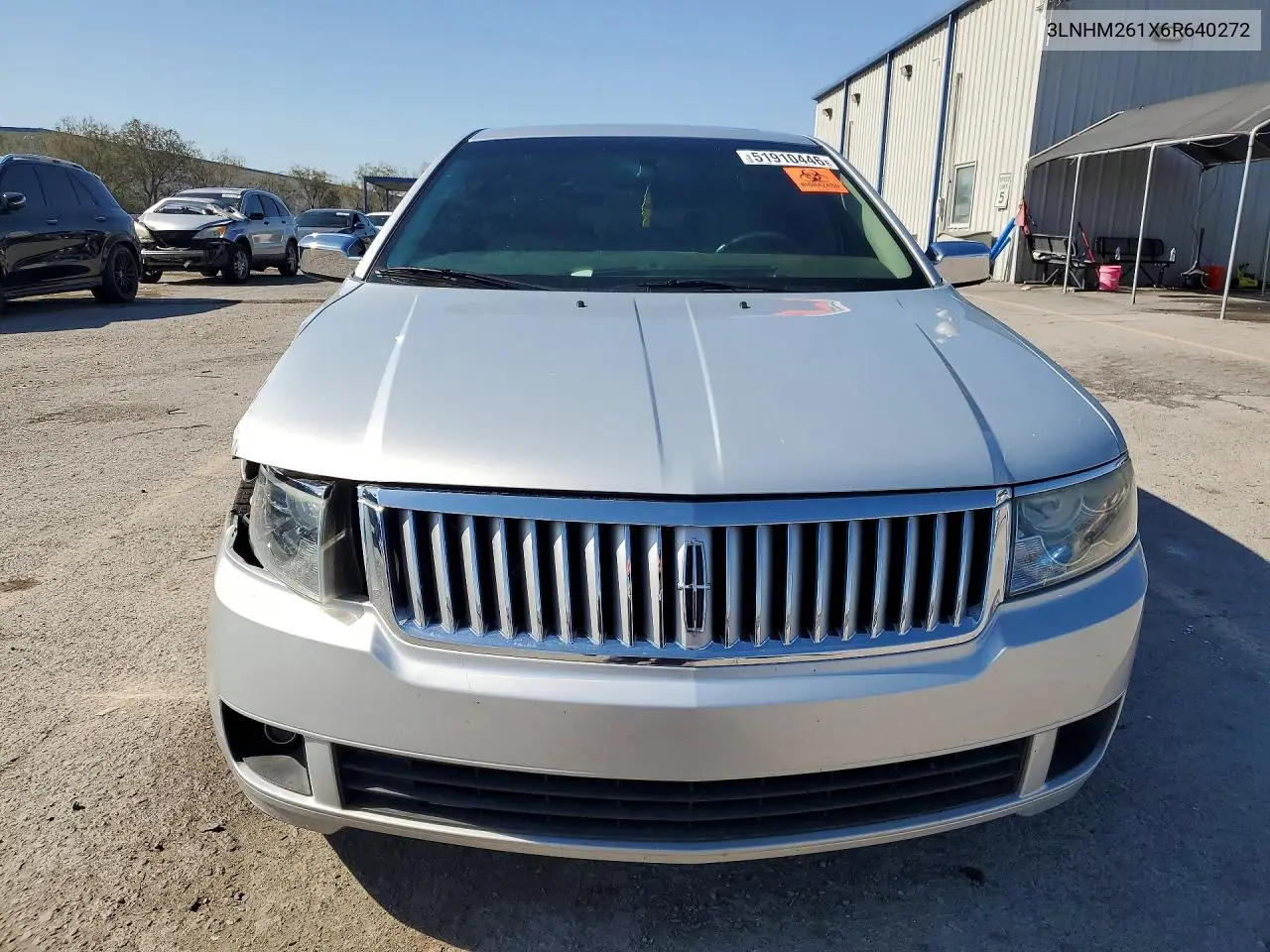 2006 Lincoln Zephyr VIN: 3LNHM261X6R640272 Lot: 51910446