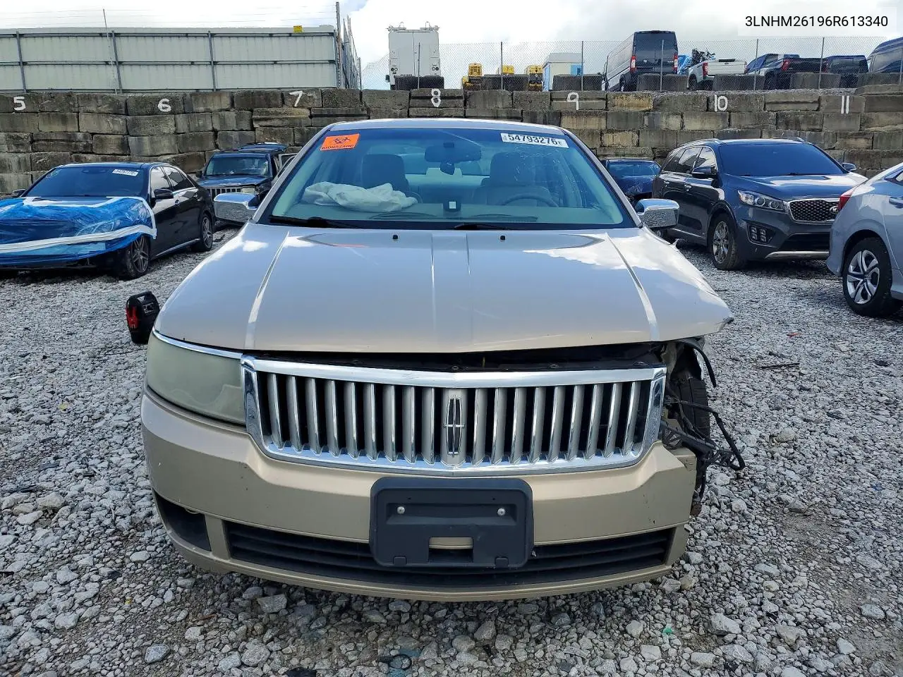 2006 Lincoln Zephyr VIN: 3LNHM26196R613340 Lot: 54793276