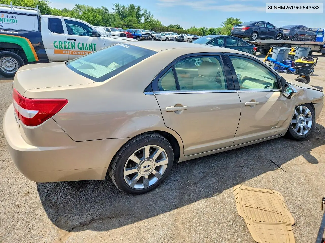 2006 Lincoln Zephyr VIN: 3LNHM26196R643583 Lot: 58513236